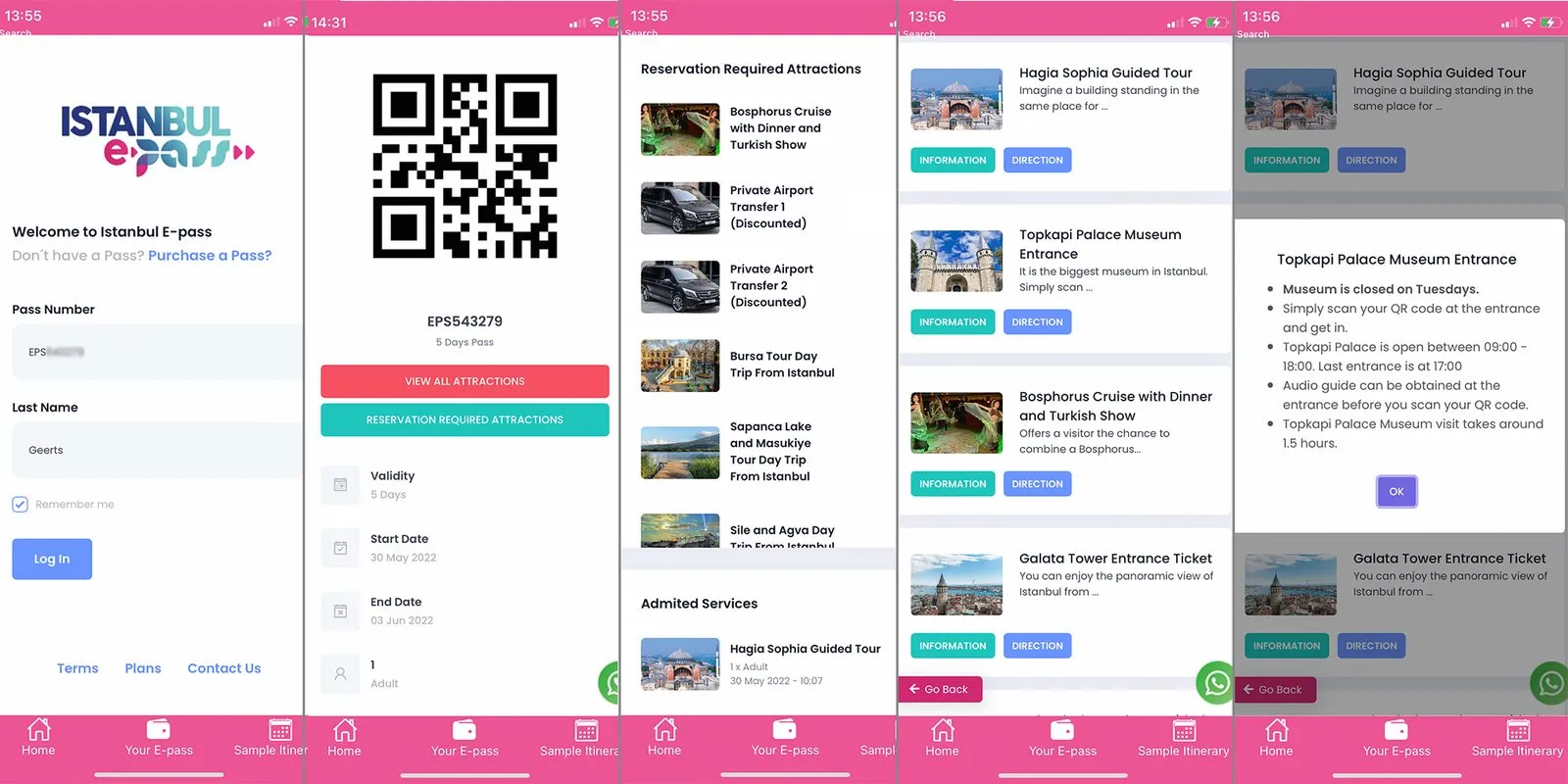 Istanbul E-pass App Screenshots