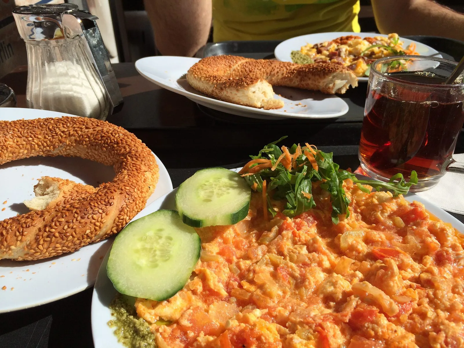 Menemen, a Turkish style omelet in Istanbul.