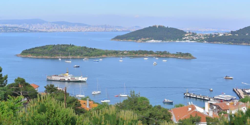 Picture of the Princes' Islands in Istanbul, Turkey.
