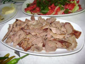 Kuyu kebabi or tandır dish in Istanbul, Turkey.