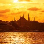 Istanbul sunset from the Bosphorus