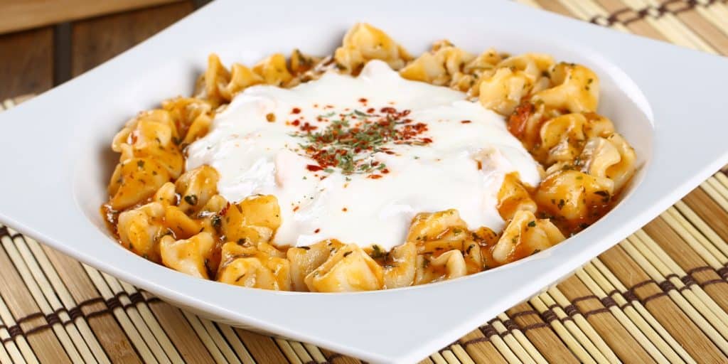 Plate of Manti in Istanbul